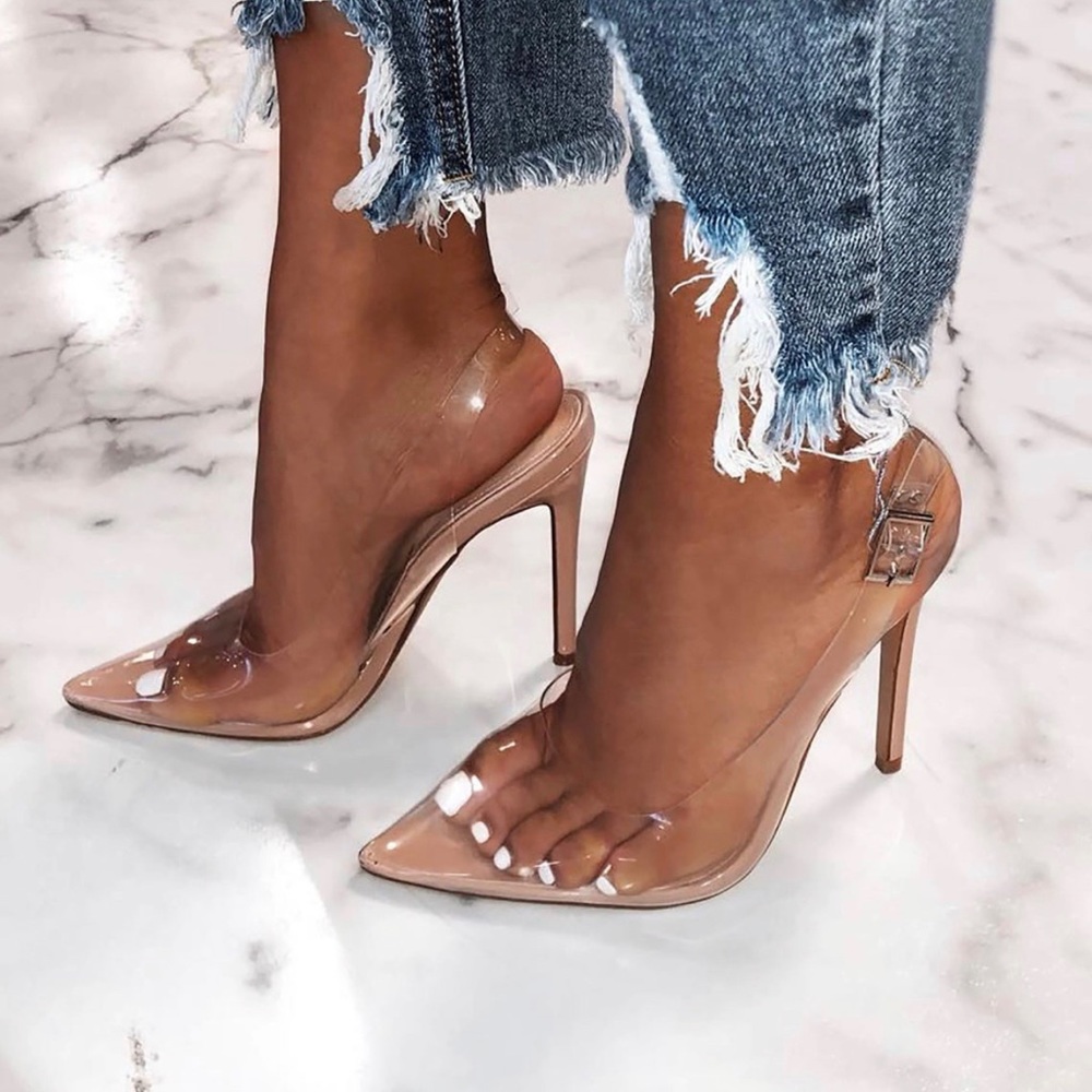 Nude/Clear Pumps for Women *Brand New* Size 10